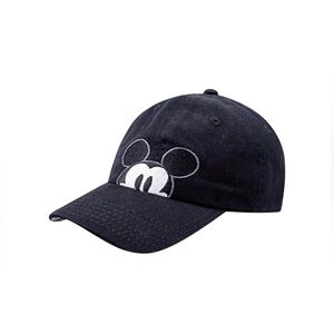 Disney Mickey Mouse Dad Hat, Cotton Adjustable Baseball Cap with Curved Brim